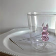 Creative Water Tumbler Glass Cup 3D Cactus Squral Bunny Rabbit Duck Duckling Clear Cup Table Decor Drinkware 1 Piece - Jewelrieshub - - jewelrieshub.com - Jewelrieshub - 