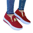 Women Autumn Sneakers Casual Double M Printed Side Zipper Platform Shoes Ladies Vulcanized Shoes Zapatillas De Mujer Women Shoes - Jewelrieshub - - jewelrieshub.com - Jewelrieshub - 