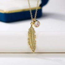 CAOSHI Trendy Lady Feather Pendant Necklace for Wedding Ceremony Fashion Engagement Anniversary Gift Accessories Dropshipping - Jewelrieshub