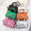 Women Messenger Bags Letters Printed Fashion Top-Handle Bags PU Leather Portable Casual Simple Adjustable Straps Female Tote Bag - Jewelrieshub - - jewelrieshub.com - Jewelrieshub - 