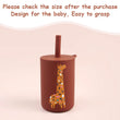 TYRY.HU 1Pc Baby Feeding Straw Cup Baby Cartoon Learning Feeding Cup Food Grade Silicone Toddler Water Bottle Tableware BPA Free - Jewelrieshub - - jewelrieshub.com - Jewelrieshub - 
