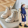Children Fashion Boots Girls Heart Rhinestone Warm Cotton Winter Boots Soft Sole Non-slip Ankle Boots Size 21-36 - Jewelrieshub - - jewelrieshub.com - Jewelrieshub - 