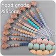 Baby Anti-drop Chain Pacifier Clips Silicone Beads Infant Nipple Appease Soother Chain Clips Dummy Holder Nipple Clip - Jewelrieshub - - jewelrieshub.com - Jewelrieshub - 