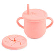 Baby Silicone Double Lids Feeding Cup With Handle Sippy BPA Free Toddlers Learning Drinkware Children Soft Straw Cups Tableware - Jewelrieshub - - jewelrieshub.com - Jewelrieshub - 