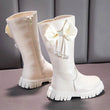 Girl Boots Long Sleeved Princess Boots Fashion Childrens Boots High Sleeved Boot Autumn Winter New Girl Soft Soled Leather Boot - Jewelrieshub - - jewelrieshub.com - Jewelrieshub - 