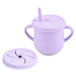 Baby Silicone Double Lids Feeding Cup With Handle Sippy BPA Free Toddlers Learning Drinkware Children Soft Straw Cups Tableware - Jewelrieshub - - jewelrieshub.com - Jewelrieshub - 