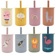 Baby Silicone Sippy Cup Portable Storage Snack Container Feeding Children Rainbow Printing Leakproof Learning Drink Cup Bpa Free - Jewelrieshub - - jewelrieshub.com - Jewelrieshub - 