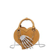 Trendy Heart Retro Leopard Handbag Clutch For Women Small PU Leater Crossbody Versatile Ghost Claw Female Bag - Jewelrieshub - - jewelrieshub.com - Jewelrieshub - 