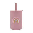 Baby Silicone Sippy Cup Portable Storage Snack Container Feeding Children Rainbow Printing Leakproof Learning Drink Cup Bpa Free - Jewelrieshub - - jewelrieshub.com - Jewelrieshub - 