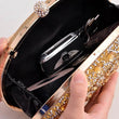 Gold Round Bag Luxury Brand Rhinestone Clutch Bags for Women 2024 Crystals Party Purses Diamond Designer Crossbody Handbags - Jewelrieshub - - jewelrieshub.com - Jewelrieshub - 