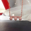 CAOSHI 3 Multi-Flower Design Necklaces Female Engagement Jewelry with Dazzling Cubic Zirconia Fashion Exquisite Accessories Gift - Jewelrieshub - - jewelrieshub.com - Jewelrieshub - 