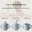 1PCS Two Lids Baby Silicone Straw Cup BPA Free Portable Storage Snack Container Feeding Cup Kids Learning Drink Cup Baby Stuff - Jewelrieshub - - jewelrieshub.com - Jewelrieshub - 