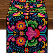 Mexican Fiesta Table Runner Mexico Dia De Los Muertos Decoration Day of The Dead table runner Home Kitchen Dining Party Decor - Jewelrieshub - - jewelrieshub.com - Jewelrieshub - 
