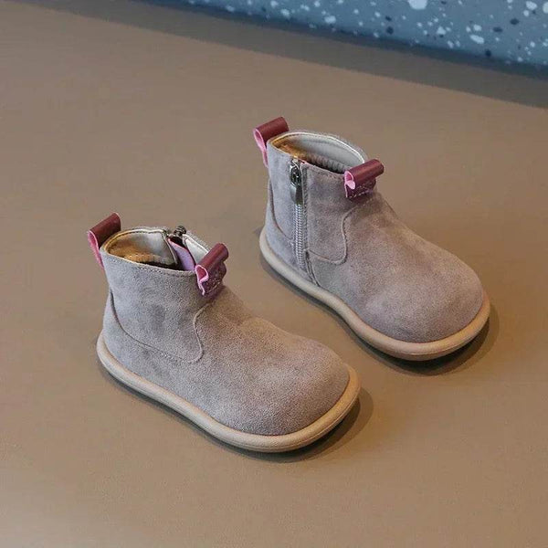 Autumn Winter Baby Boys Girls Boots Oxford Suede Children Casual Shoes Outdoor Anti-slip Infant Shoes Plush Kids Ankle Boots - Jewelrieshub - - jewelrieshub.com - Jewelrieshub - 