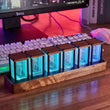 ClocTeck Nixie Tube Clock RGB Digital Table Clock USB Powered Alarm tube Clock Large Display Clock for Bedroom Desk Decoration - Jewelrieshub - - jewelrieshub.com - Jewelrieshub - 