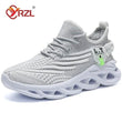 YRZL Men Sports Running Black Jogging Shoes Casual Sneakers Outdoor Breathable Mesh Women Light Shock-absorption Black Tennis - Jewelrieshub - - jewelrieshub.com - Jewelrieshub - 
