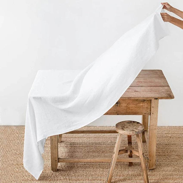 Home 100% Pure Linen Tablecloth ,Classic Rectangle Natural Flax Linen Table Cover for Dining Room Party Holiday Kitchen Decor - Jewelrieshub - - jewelrieshub.com - Jewelrieshub - 