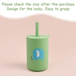 TYRY.HU 1Pc Baby Feeding Straw Cup Baby Cartoon Learning Feeding Cup Food Grade Silicone Toddler Water Bottle Tableware BPA Free - Jewelrieshub - - jewelrieshub.com - Jewelrieshub - 