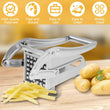French Fry Cutter Stainless Steel Potato Chipper Blades Manual Food Slicer Dicer Multifunction Vegetable Fruit Onion Chipper - Jewelrieshub - - jewelrieshub.com - Jewelrieshub - 