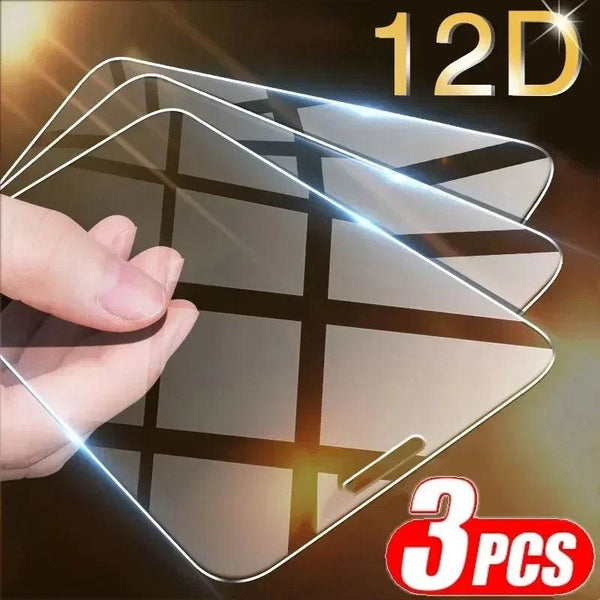 3Pcs Tempered Glass for iPhone 14 13 12 11 15 Pro Max Mini Screen Protector for iPhone XR X XS MAX 7 8 Plus 16 Protective Glass - Jewelrieshub - - jewelrieshub.com - Jewelrieshub - 