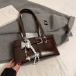 MOODS Belt Buckle Design Shoulder Satchels Bag For Women 2025 New In Luxury Designer Handbags Branded Fashion Totes With Pendant - Jewelrieshub - - jewelrieshub.com - Jewelrieshub - 