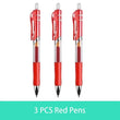 Retractable Gel Pen Set 0.5mm Black/Red/Blue Large Capacity Ball Point Pen Handle Replaceable Refills Rod School Office Supplies - Jewelrieshub - - jewelrieshub.com - Jewelrieshub - 