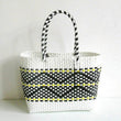 Plastic Woven Women's Handbag Handmade Bohemia Storage Basket Contrast Tote Bag Designer Summer Beach Bag Female Shoulder Bags - Jewelrieshub - - jewelrieshub.com - Jewelrieshub - 