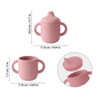1PCS Baby Feeding Silicone Cups For Infants And Young Children Portable Learning Hand Shank Drinking Water Cups Baby Stuff - Jewelrieshub - - jewelrieshub.com - Jewelrieshub - 