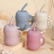 1pcs Baby Silicone Straw Cup BPA Free Portable Storage Snack Container Feeding Cup Kids Leakproof Learning Drink Cup - Jewelrieshub - - jewelrieshub.com - Jewelrieshub - 