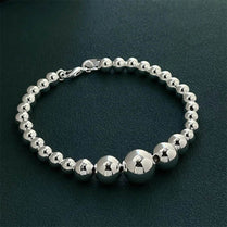 S925 sterling silver bracelet exquisite size Buddha beads ladies fashion wedding party gift jewelry - Jewelrieshub - QH056 - jewelrieshub.com - Jewelrieshub - QH056