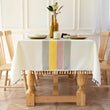 Battilo Linen Cotton Tablecloth Round Rectangular Table Cloth Waterproof Table Cover for Dining Coffee Table Kitchen Decoration - Jewelrieshub - - jewelrieshub.com - Jewelrieshub - 