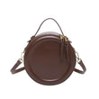 Round Leather Crossbody Bags For Women Luxury High Quality Handbags Women Bags Designer Shoulder Bag Female Retro Clutch Purses - Jewelrieshub - - jewelrieshub.com - Jewelrieshub - 