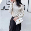 Women's Bag Korean Classic Checkered Diamond Embroidered Lock Chain Single Shoulder Small Square Bag Crossbody Mobile Phone Bag - Jewelrieshub - - jewelrieshub.com - Jewelrieshub - 