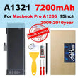 PINZHENG Laptop Battery For Macbook Pro 13'' 15'' A1278 A1342 A1286 A1398 A1452 A1321 A1322 A1331 A1382 A1417 A1437 A1494 A1681 - Jewelrieshub - - jewelrieshub.com - Jewelrieshub - 