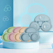 Baby Safe Silicone Dining Plate Suction Cartoon Children Dishes Feeding Toddler Training Tableware Retro Kids Smile Face Bowl - Jewelrieshub - - jewelrieshub.com - Jewelrieshub - 