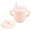 Baby Silicone Double Lids Feeding Cup With Handle Sippy BPA Free Toddlers Learning Drinkware Children Soft Straw Cups Tableware - Jewelrieshub - - jewelrieshub.com - Jewelrieshub - 