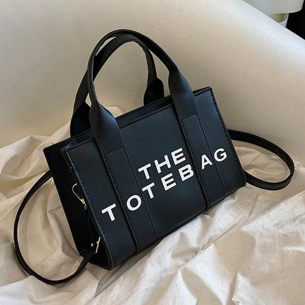 Women Messenger Bags Letters Printed Fashion Top-Handle Bags PU Leather Portable Casual Simple Adjustable Straps Female Tote Bag - Jewelrieshub - - jewelrieshub.com - Jewelrieshub - 