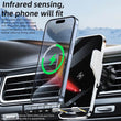 New Wireless Car Phone Holder with Charger 15W Wireless Phone Charging Mobile Holder for Car for iPhone Huawei Samsung Xiaomi - Jewelrieshub - - jewelrieshub.com - Jewelrieshub - 