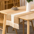 Cotton And Linen Table Runner For Wedding Decoration Festivals Easter Decoration 2024 Mariage chemin de table - Jewelrieshub - - jewelrieshub.com - Jewelrieshub - 