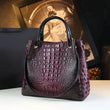 Genuine Leather Women Handbags New Tote Bag Fashion Crocodile Print Bucket Bag Retro Shoulder Messenger Bags Trend 2025 - Jewelrieshub - - jewelrieshub.com - Jewelrieshub - 