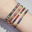 2024 New Arrival Colorful Rose Gold Silver Color Tennis Bracelet Adjustable for Women Party Gift Jewelry Wholesale S7193 - Jewelrieshub - - jewelrieshub.com - Jewelrieshub - 