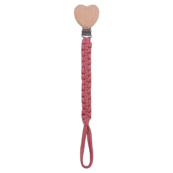 Baby Beech Wood Pacifier Clip Handmade Crochet Cotton Rope Nipple Chain For Baby Nursing Chew Toy Shower Gift Soother Chain - Jewelrieshub - - jewelrieshub.com - Jewelrieshub - 