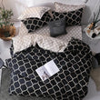 Luxury Black Bedding Comforter Set with Pillow Case SIngle Full Size Bed Linen Duvet Cover Set Queen/King Double Single Bed - Jewelrieshub - - jewelrieshub.com - Jewelrieshub - 