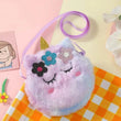Children's Cross-Body Bag Plush Unicorn Cartoon Coin Purse Cute Girl Flower Cross-Body Bag Portable Hundred Shoulder Bag - Jewelrieshub - - jewelrieshub.com - Jewelrieshub - 