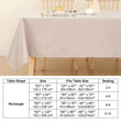 Olanly Rectangle Tablecloth Faux Linen Table Cloth Waterproof Wipeable Fabric Tablecloth Washable Table Cover For Kitchen Dining - Jewelrieshub - - jewelrieshub.com - Jewelrieshub - 