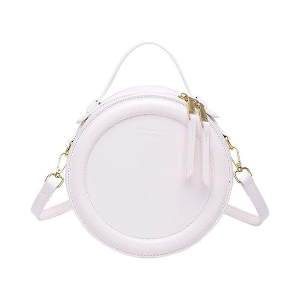 Round Leather Crossbody Bags For Women Luxury High Quality Handbags Women Bags Designer Shoulder Bag Female Retro Clutch Purses - Jewelrieshub - - jewelrieshub.com - Jewelrieshub - 