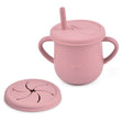 Baby Silicone Double Lids Feeding Cup With Handle Sippy BPA Free Toddlers Learning Drinkware Children Soft Straw Cups Tableware - Jewelrieshub - - jewelrieshub.com - Jewelrieshub - 