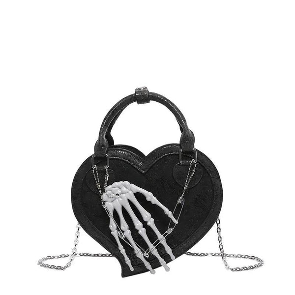 Trendy Heart Retro Leopard Handbag Clutch For Women Small PU Leater Crossbody Versatile Ghost Claw Female Bag - Jewelrieshub - - jewelrieshub.com - Jewelrieshub - 