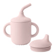 1PCS Two Lids Baby Silicone Straw Cup BPA Free Portable Storage Snack Container Feeding Cup Kids Learning Drink Cup Baby Stuff - Jewelrieshub - - jewelrieshub.com - Jewelrieshub - 