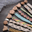 Baby Beech Wood Pacifier Clip Handmade Crochet Cotton Rope Nipple Chain For Baby Nursing Chew Toy Shower Gift Soother Chain - Jewelrieshub - - jewelrieshub.com - Jewelrieshub - 
